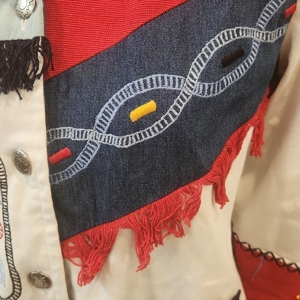 INDIGO Moon western patchwork jacket - image 10